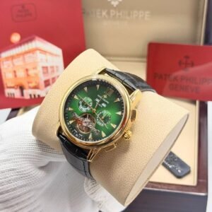 mechanical patek philippe skeleton watch – luxury automatic wristwatch for men